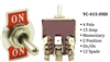 Toggle Switch - YC-415-OXD - Spade - 4-Pole - Momentary - 2 Position - 15A