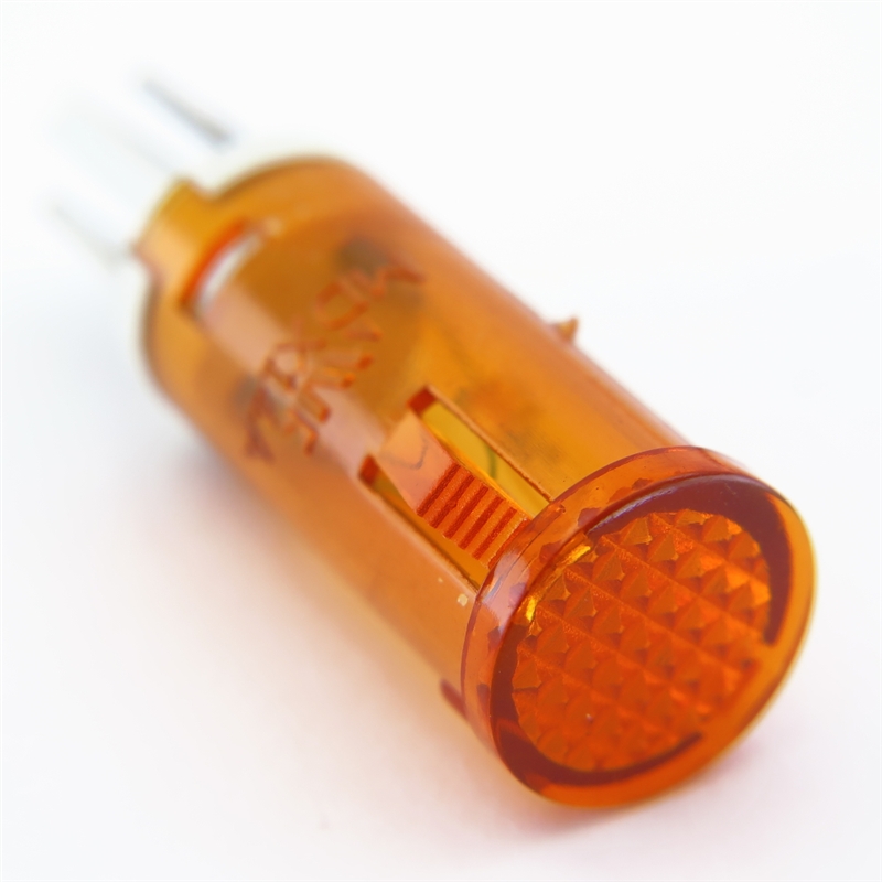 PACK OF 10 YuCo YC-12TPL-5A-120-N AMBER NEON 12MM 120V AC/DC