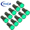 YuCo YC-22G-1 EUROPEAN STANDARD TUV CE LISTED 22MM LED PANEL MOUNT INDICATOR LAMP GREEN 24V AC/DC