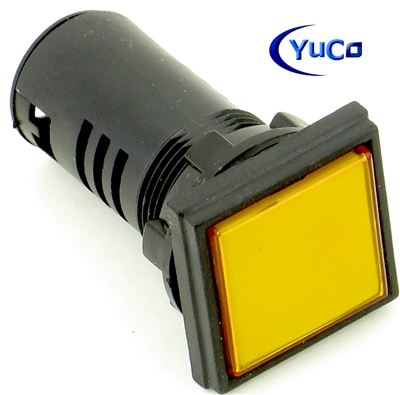 YC-22NCSY-3 22MM LED YELLOW COMPACT PILOT LIGHT 240V AC/DC