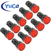 YuCo YC-22R-2 EUROPEAN STANDARD TUV CE LISTED 22MM LED PANEL MOUNT INDICATOR LAMP RED 120V AC/DC