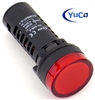 YuCo YC-22R-5 EUROPEAN STANDARD TUV CE LISTED 22MM LED PANEL MOUNT INDICATOR LAMP RED 480V AC