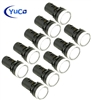 YuCo YC-22W-1 EUROPEAN STANDARD TUV CE LISTED 22MM LED PANEL MOUNT INDICATOR LAMP WHITE 24V AC/DC