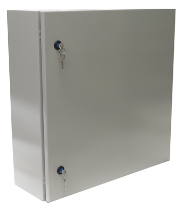 YuCo YC-24X16X10-UL-FE-EL-2-KF Fully Enclosed Nema 4 Enclosure with Lock and Keys