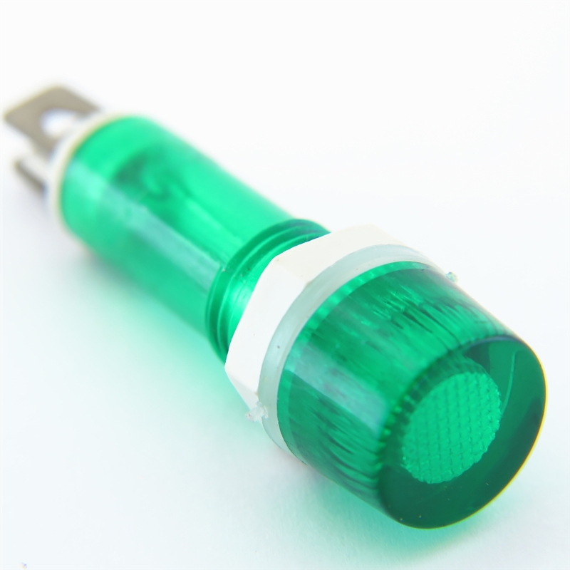 PACK OF 10 YuCo YC-9TRM-1G-24-10 GREEN LED 9MM 24V AC/DC