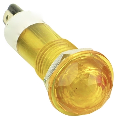 PACK OF 10 YuCo YC-9TRM-22A-12-N-10 Amber INCANDESCENT 9MM 12V AC/DC