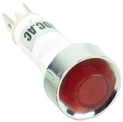 PACK OF 10 YuCo YC-9TRS-14R-12-N-10 RED INCANDESCENT 9MM 12V AC/DC