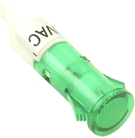 PACK OF 10 YuCo YC-9WPM-5G-120 GREEN LED 9MM 120V AC/DC