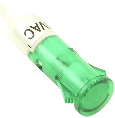 PACK OF 10 YuCo YC-9WPM-5G-220-10 GREEN LED 9MM 220V AC/DC