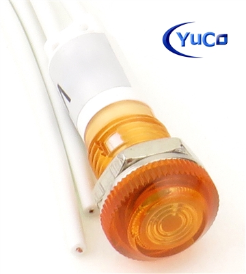 PACK OF 10 YuCo YC-9WRT-23A-120-10 AMBER LED 9MM 120V AC/DC