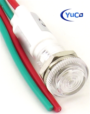 PACK OF 10 YuCo YC-9WRT-23W-220-10 WHITE LED 9MM 220V AC/DC
