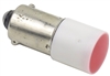 YC-B9B-R-2 9mm B9B LED Bayonet Indicator Light Bulb - 110V - Red