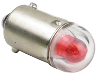 YC-B9E-R-3 9mm B9E LED Bayonet Indicator Light Bulb - 220V - Red