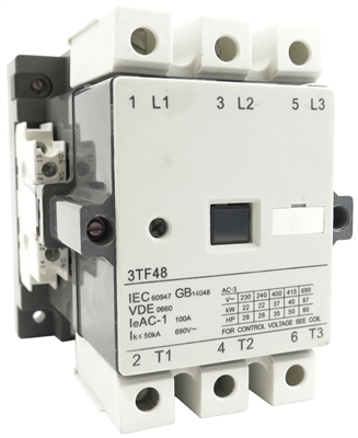 YC-3TF4822-5 YuCo MAGNETIC CONTACTOR  440/480V 50/60HZ COIL