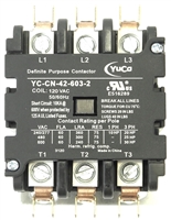 YuCo YC-CN-42-603-2 Replacement fits Siemens Furnas 42EF35AF Definite Purpose Contactor 60A 3P 120V Coil