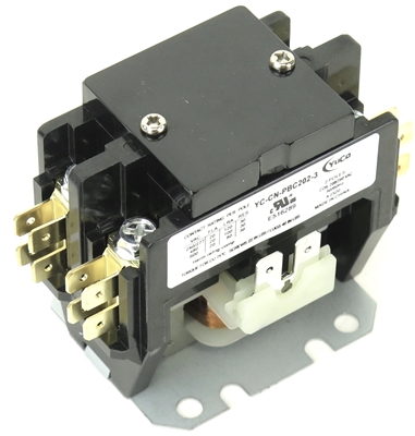 YC-CN-PBC202-3 Definite Purpose Contactor 20A 2P 240V Coil fits SA-2P-20A-240V