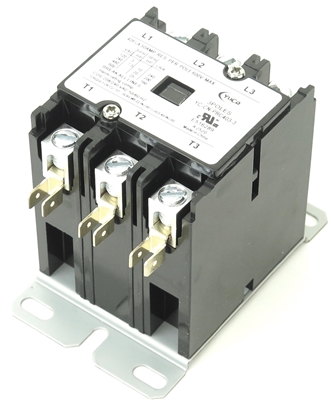 YC-CN-PBC403-3-22-B CN-PBC403-240V-22-B SA-3P-40A-240V DEFINITE PURPOSE CONTACTOR 40AMP 3POLE 208-240V AC COIL 40 FLA 50 RES DP40C3P-1 INCLUDED 2NO 2NC SIDE MOUNTED AUXILIARY CONTACTS