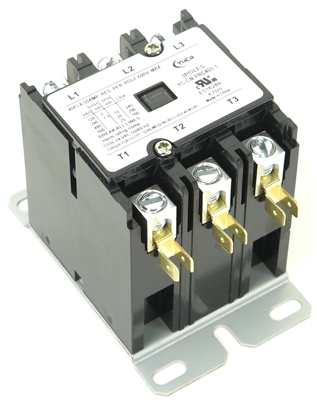 YuCo YC-CN-PBC403-5 CN-PBC403-480V Definite Purpose Contactor 40A 3P 480V Coil fits SA-3P-40A-480V