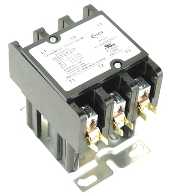 YuCo YC-CN-PBC503-7 CN-PBC503-277V Definite Purpose Contactor 50A 3P 277V Coil fits SA-3P-50A-277V