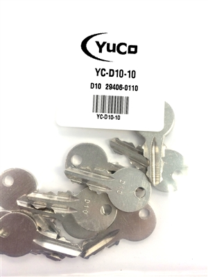 YC-D10-10 REPLACEMENT KEY FITS D10 29406-0110 SQUARE D SQD