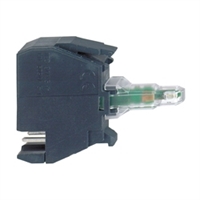SCHNEIDER ELECTRIC  ZBVB3  Light Block, LED, Green, Steady, 24V, Screw Clamp