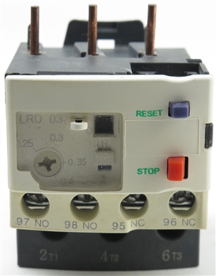YC-LRD03 Yuco Replacement Overload Protectio Relay 0.25-0.4A Range