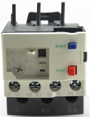 YC-LRD22 Yuco Replacement Overload Protectio Relay 16-24A Range