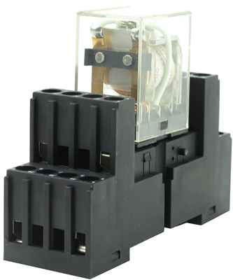 YC-REC-2P5A-1D PBC-REC-2P5A-24VDC/SOCKET MY2 ICE CUBE GENERAL PURPOSE RELAY MINIATURE SQUARE BASE 8-BLADE 2PDT 5AMP 24V AC-COIL MY2 INCLUDED WITH PBC-SOCKET-REC-2P5A SOCKET