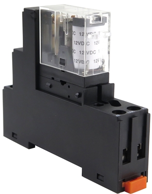 YC-REK-2P5A-3 PBC-REK-2P5A-220VAC/SOCKET GENERAL PURPOSE RELAY MINIATURE SLIM BASE 8-BLADE 2PDT 5AMP 220V AC-COIL INCLUDED PBC-SOCKET-REK-2P5A SOCKET