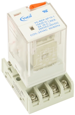 YC-REP-2P10-3-S ICE CUBE GENERAL PURPOSE RELAY OCTAL BASE 8PIN 2PDT 10AMP 220/240VAC 50/60HZ  AC-COIL