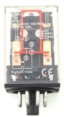 YC-REP-2P10A-1 8-Pin Ice Cube General Purpose Relay - AC - 24V