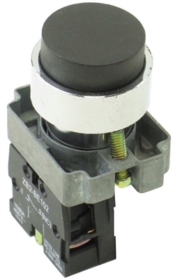 YC-XB2-BL21-10 DIRECT REPLACEMENT FITS TELEMECANIQUE BLACK PUSH BUTTON,  EXTENDED MOMENTARY. 1NO ZB2BE101 CONTACT BLOCK