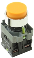 YC-XB2-BL51-11 DIRECT REPLACEMENT FITS TELEMECANIQUE ORANGE PUSH BUTTON,  EXTENDED MOMENTARY. 1NO/1NC