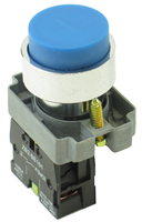 YC-XB2-BL61-10 DIRECT REPLACEMENT FITS TELEMECANIQUE BLUE PUSH BUTTON,  EXTENDED MOMENTARY. 1NO ZB2BE101 CONTACT BLOCK