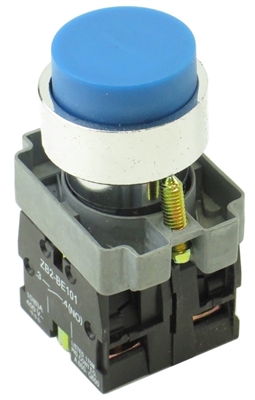 YC-XB2-BL61-11 DIRECT REPLACEMENT FITS TELEMECANIQUE BLUE PUSH BUTTON,  EXTENDED MOMENTARY. 1NO/1NC
