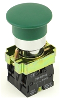 YC-XB2BC31 PBC-XB2BC31 REPLACEMENT FITS TELEMECANIQUE XB2BC31 PUSH BUTTON MUSHROOM MOMENTARY GREEN 1NO/NC CONTACT BLOCKS ZB2BE101 , ZB2BE102