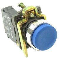 YC-XB4-BL61-10 YC-P22XTMO1-EB-10 DIRECT REPLACEMENT FITS TELEMECANIQUE BLUE EXTENDED PUSH BUTTON MOMENTARY 1NO LAY4-BE101 CONTACT BLOCK.
