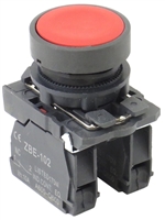 YC-XB5-AA42-11 YC-PB-XB5-AA42  REPLACEMENT FITS TELEMECANIQUE XB5AA42 RED PUSH BUTTON MOMENTARY 1NO/1NC ZBE101,ZBE102 PLASTIC