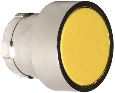 YC-ZB2-BA5 Yellow Flush Push Button Head replacement for XB2BA51, XB2BA55