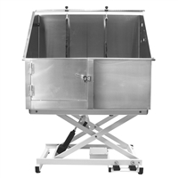 Flying Pig 50"x24" Electric Lift Stainless Steel Pet Grooming Tub