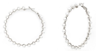 Pearl Hoop Earrings