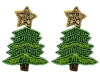 Seed Bead Christmas Earrings