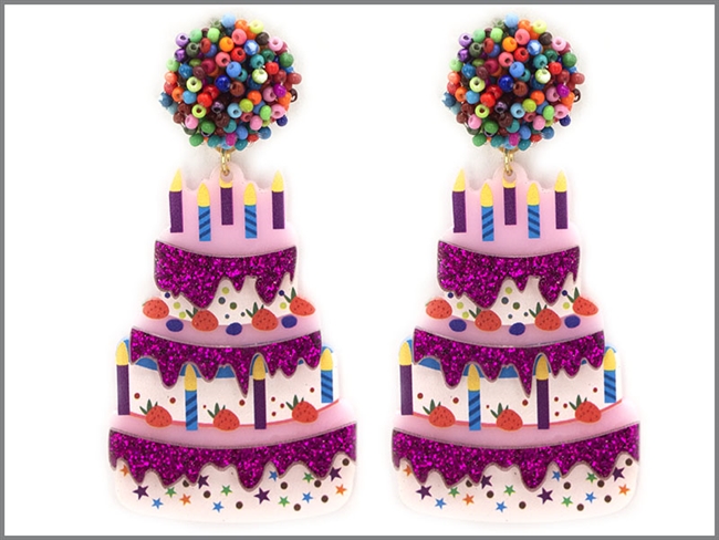 Birthday Cake  Earrings