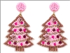 Seed Bead Christmas Earrings