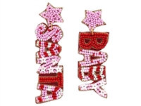 Seed Bead Christmas Earrings