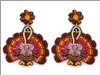 Seed Bead Turkey Earrings