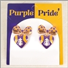 Purple & Gold Earrings