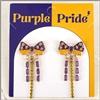 Purple & Gold  Earrings