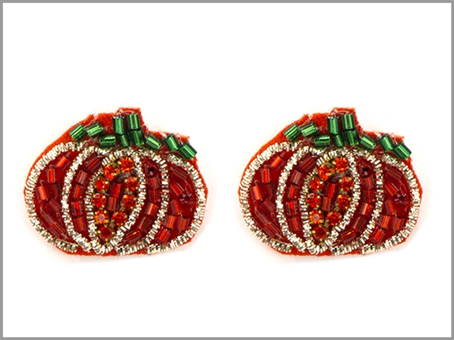 Pumpkin Seed Bead Earrings