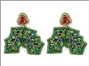 Holly Seed Bead Earrings
